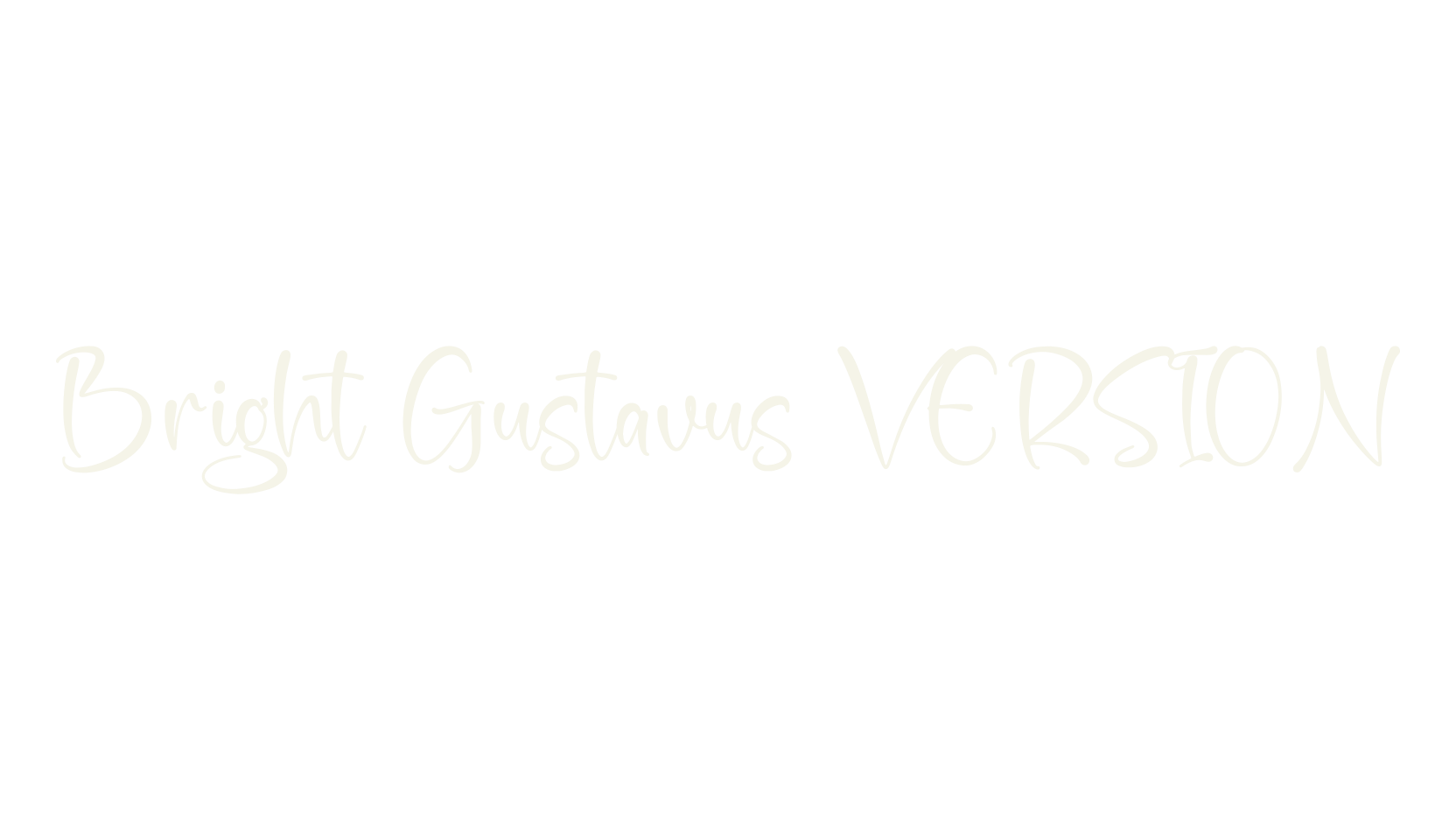 Bright Gustavus VERSION, script font preview