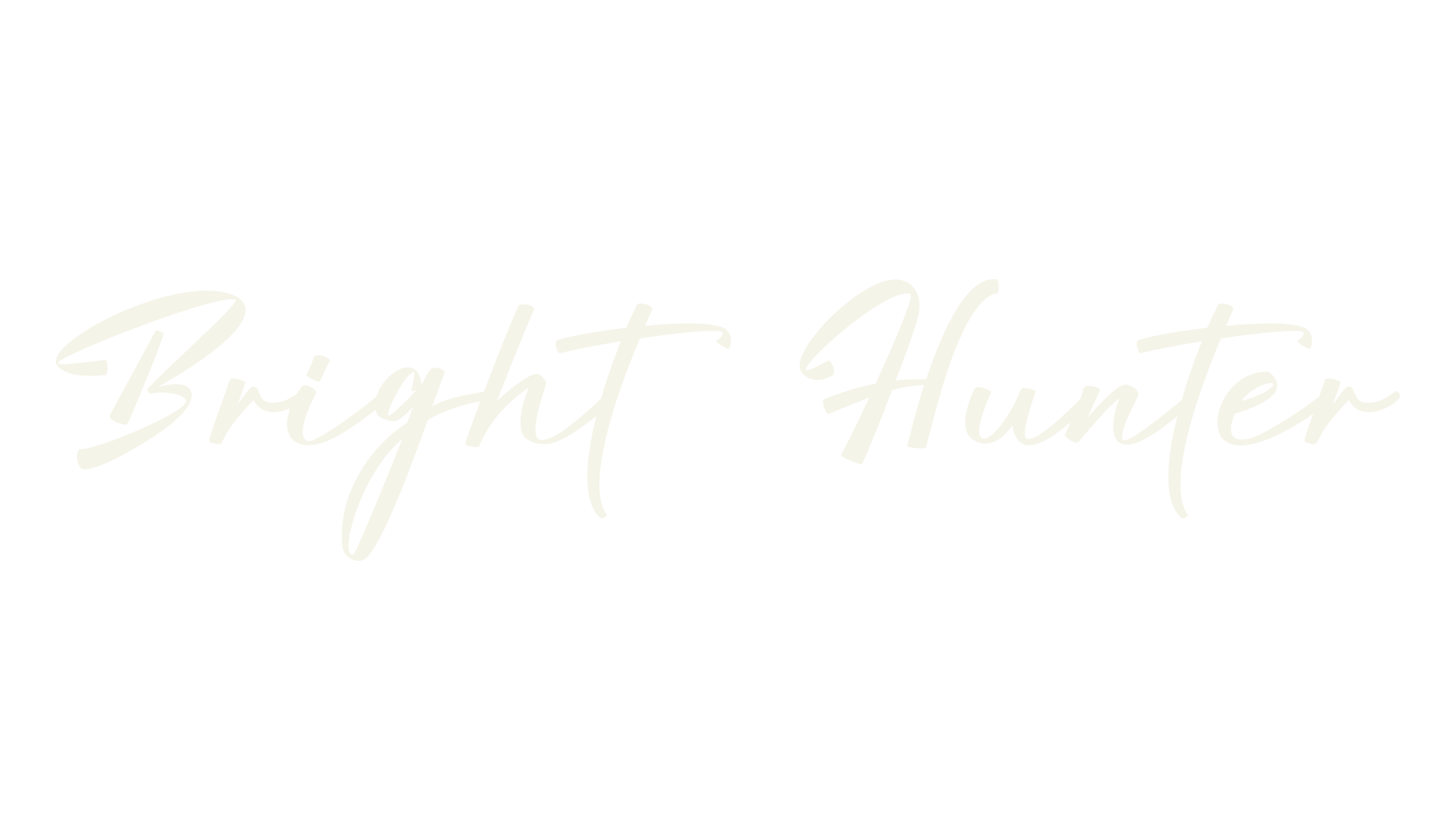 Bright Hunter, calligraphy font preview