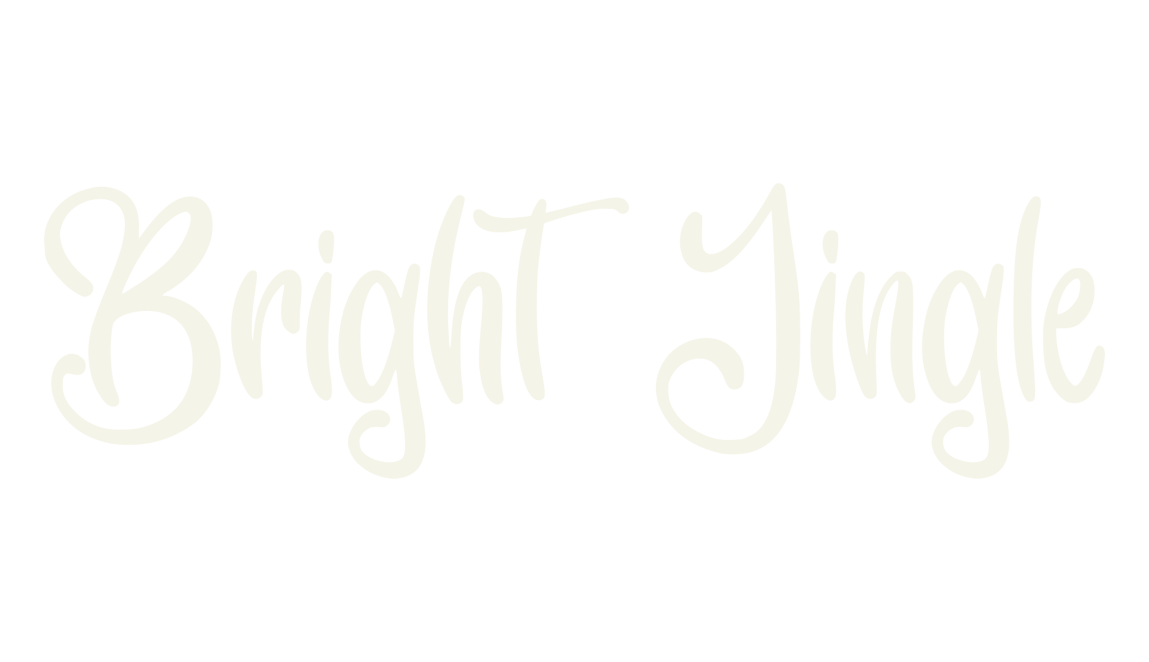 Bright Jingle, elegant font preview