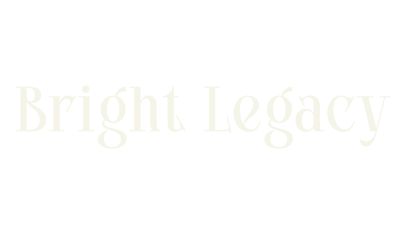 Bright Legacy, serif font preview