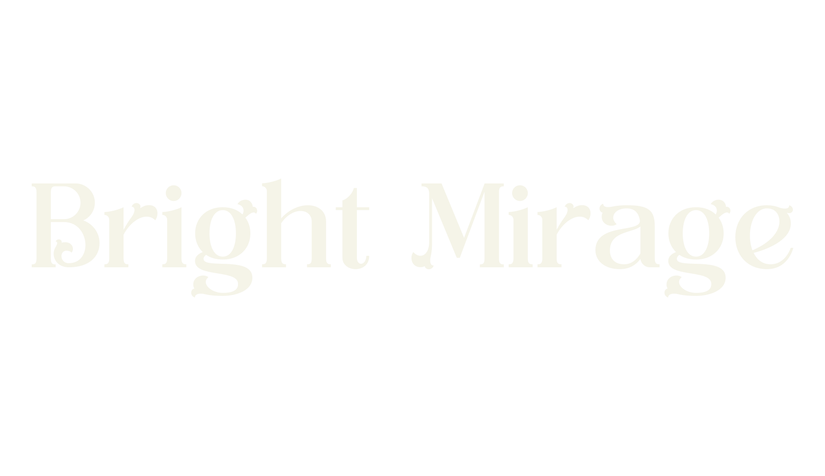 Bright Mirage, design font preview