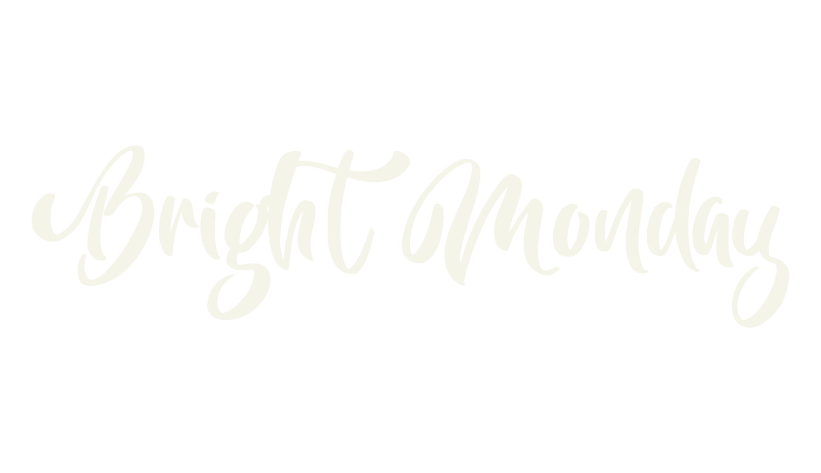 Bright Monday, beautiful font preview