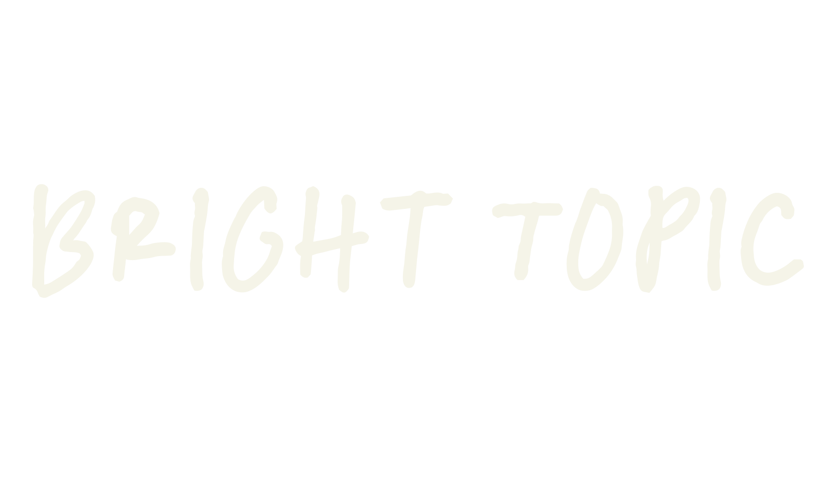 Bright Topic, handwritten font preview