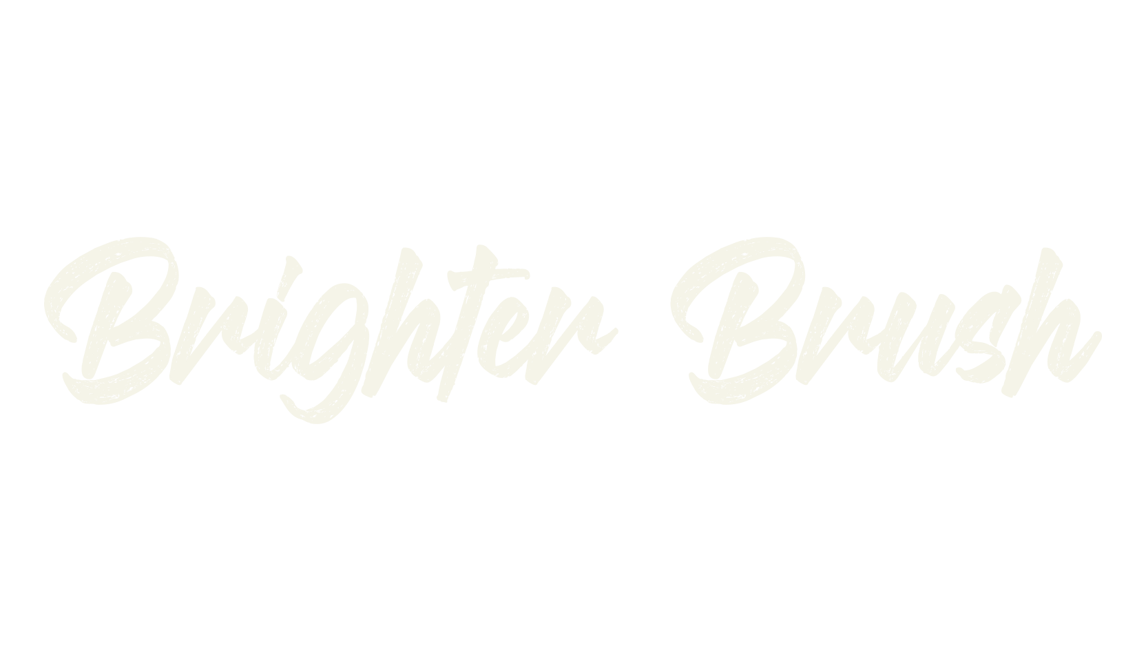 Brighter Brush, brush font preview