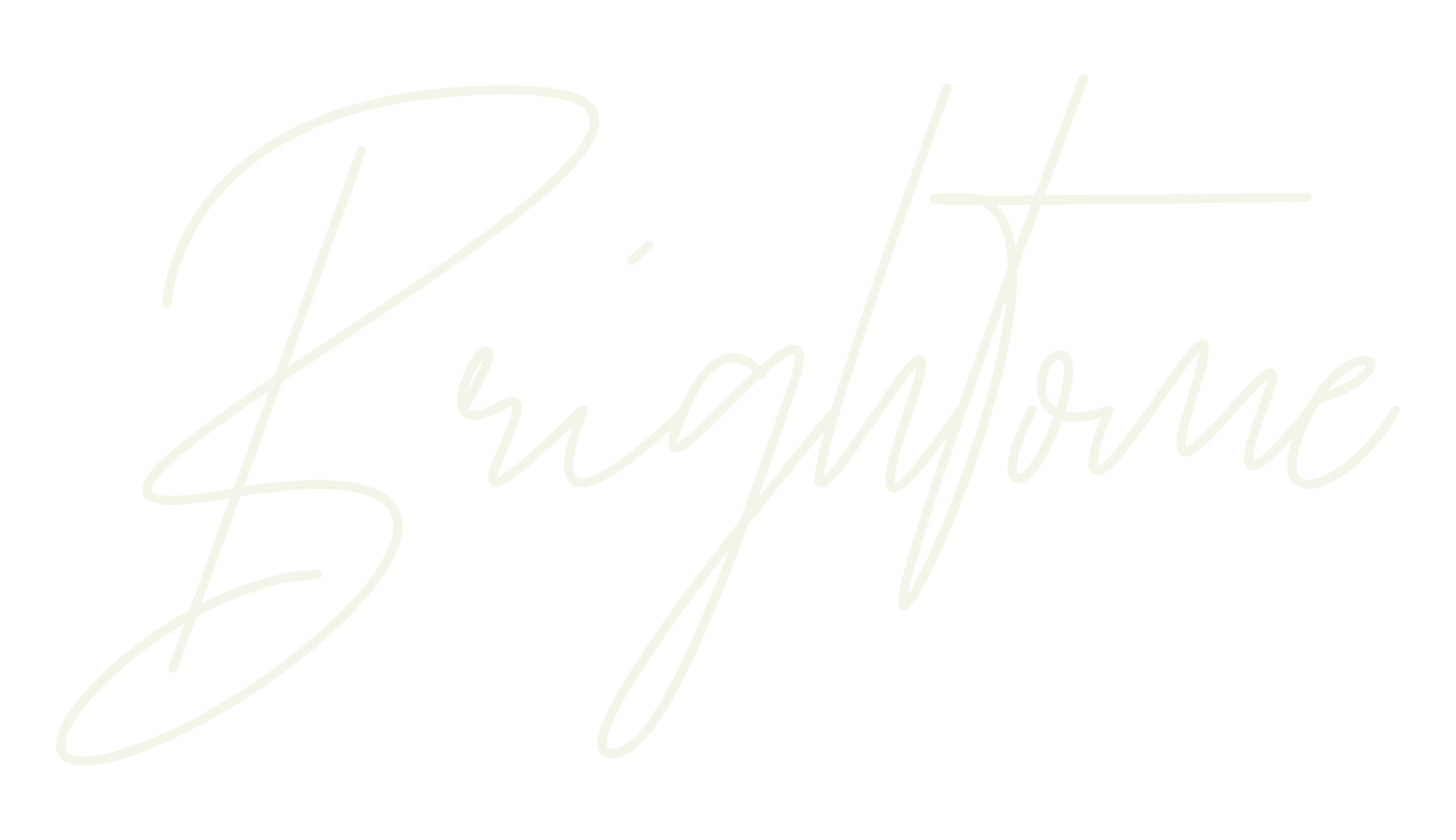 Brightome, cursive font preview