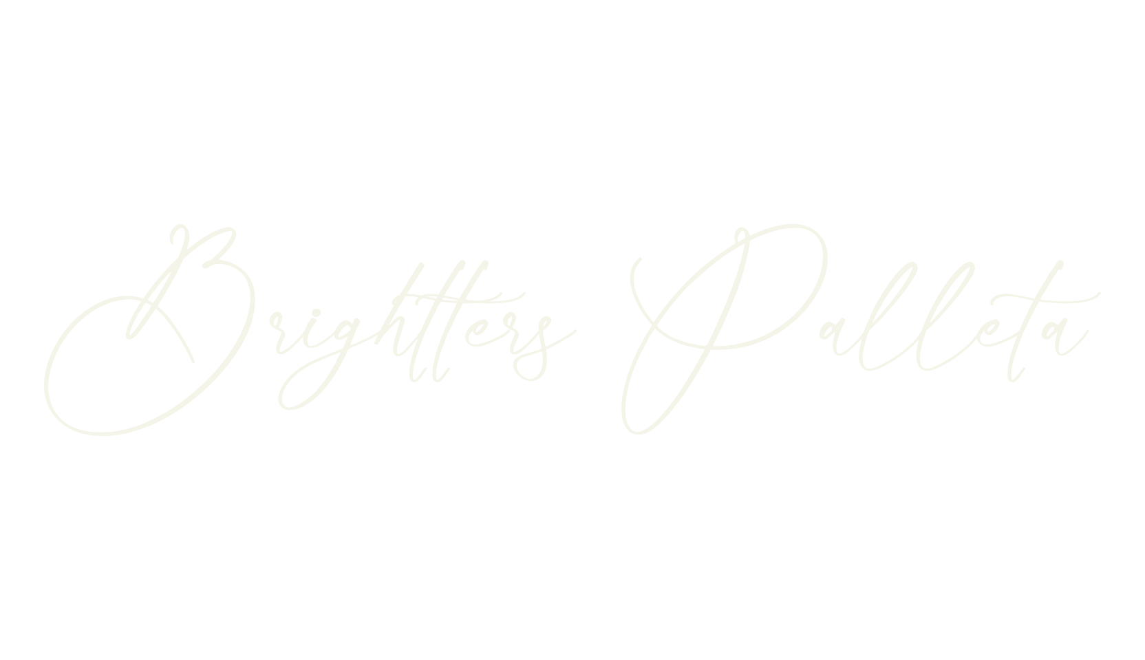 Brightters Palleta, calligraphy font preview