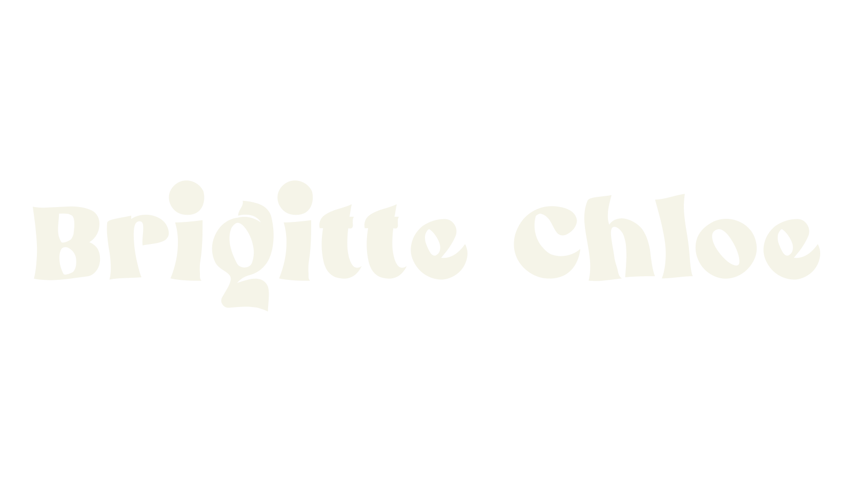 Brigitte Chloe, artistic font preview