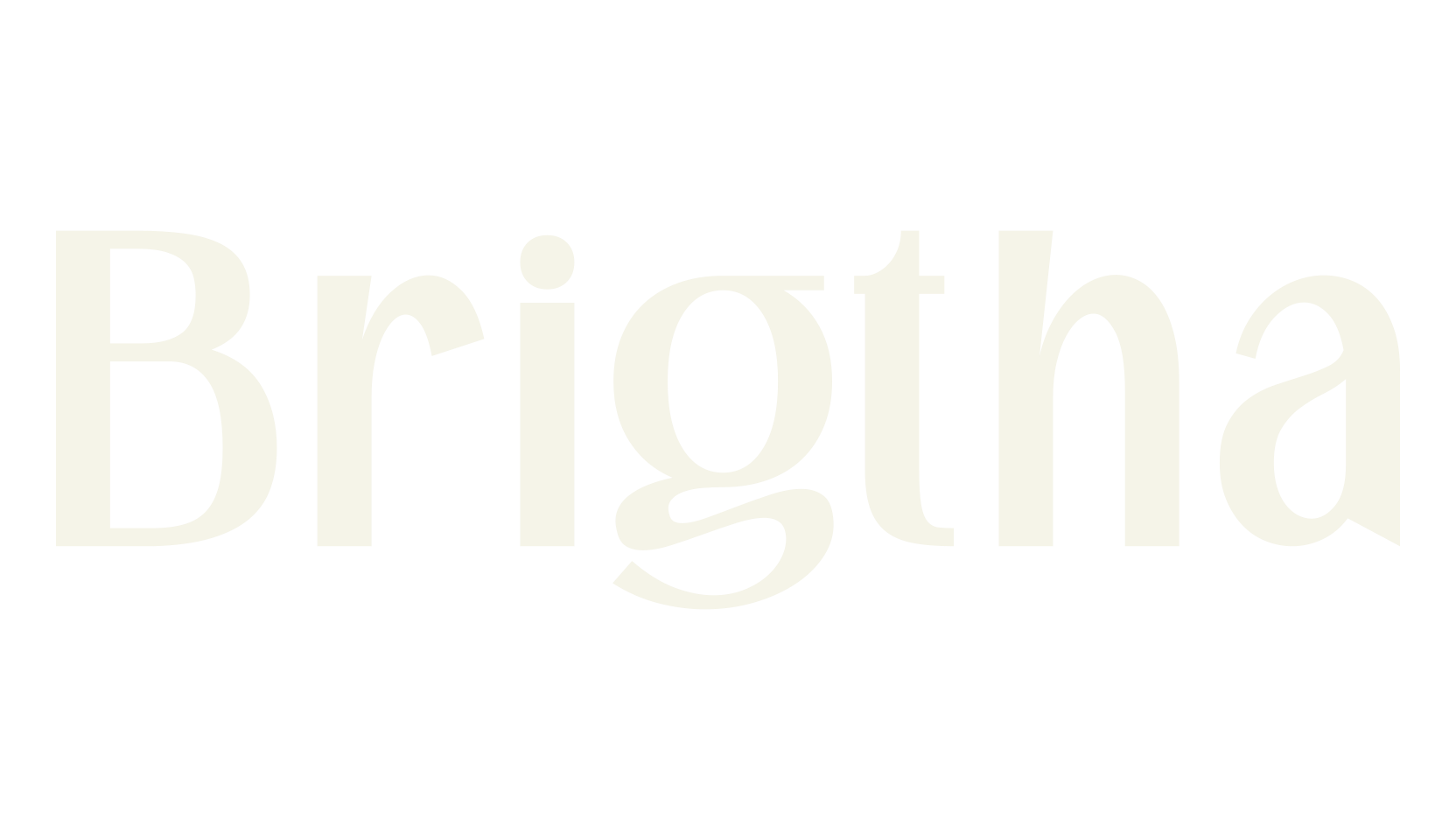 Brigtha, bold font preview