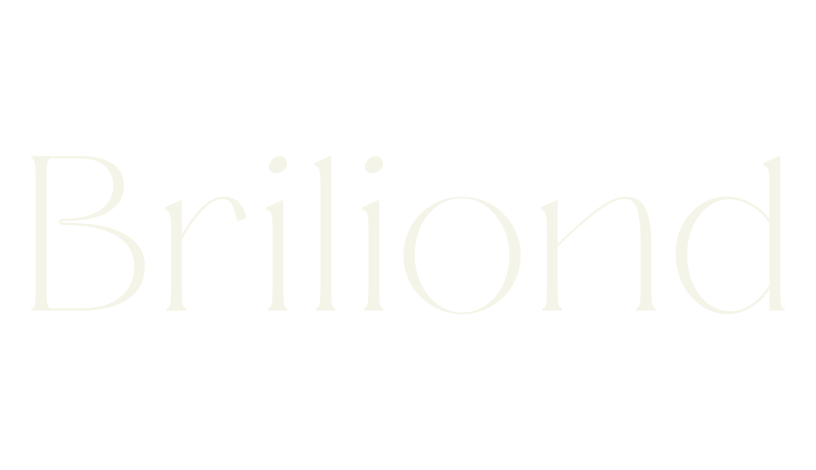 Briliond, elegant font preview