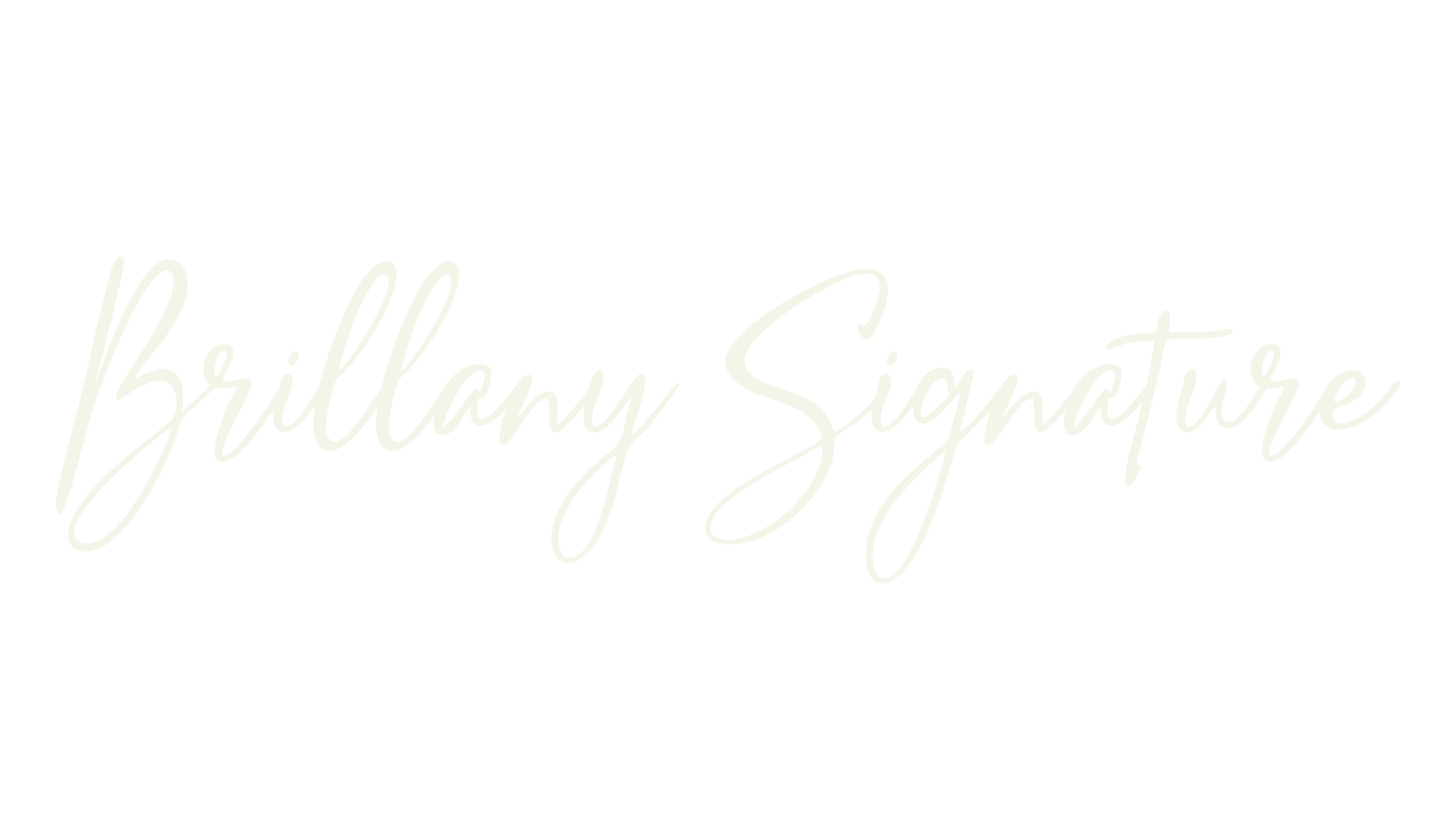 Brillany Signature, signature font preview