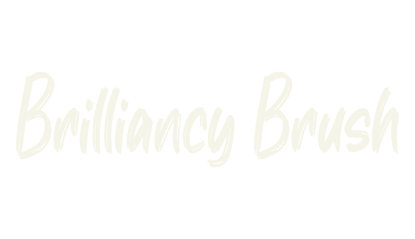 Brilliancy Brush, brush font preview