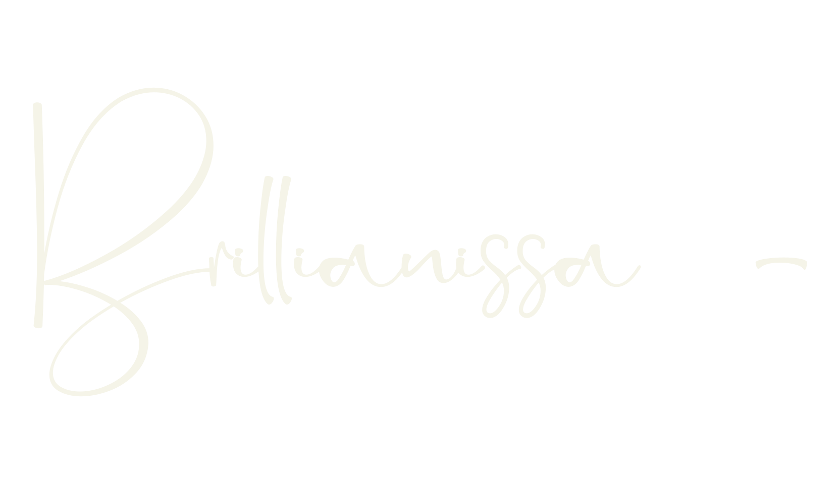 Brillianissa -, signature font preview