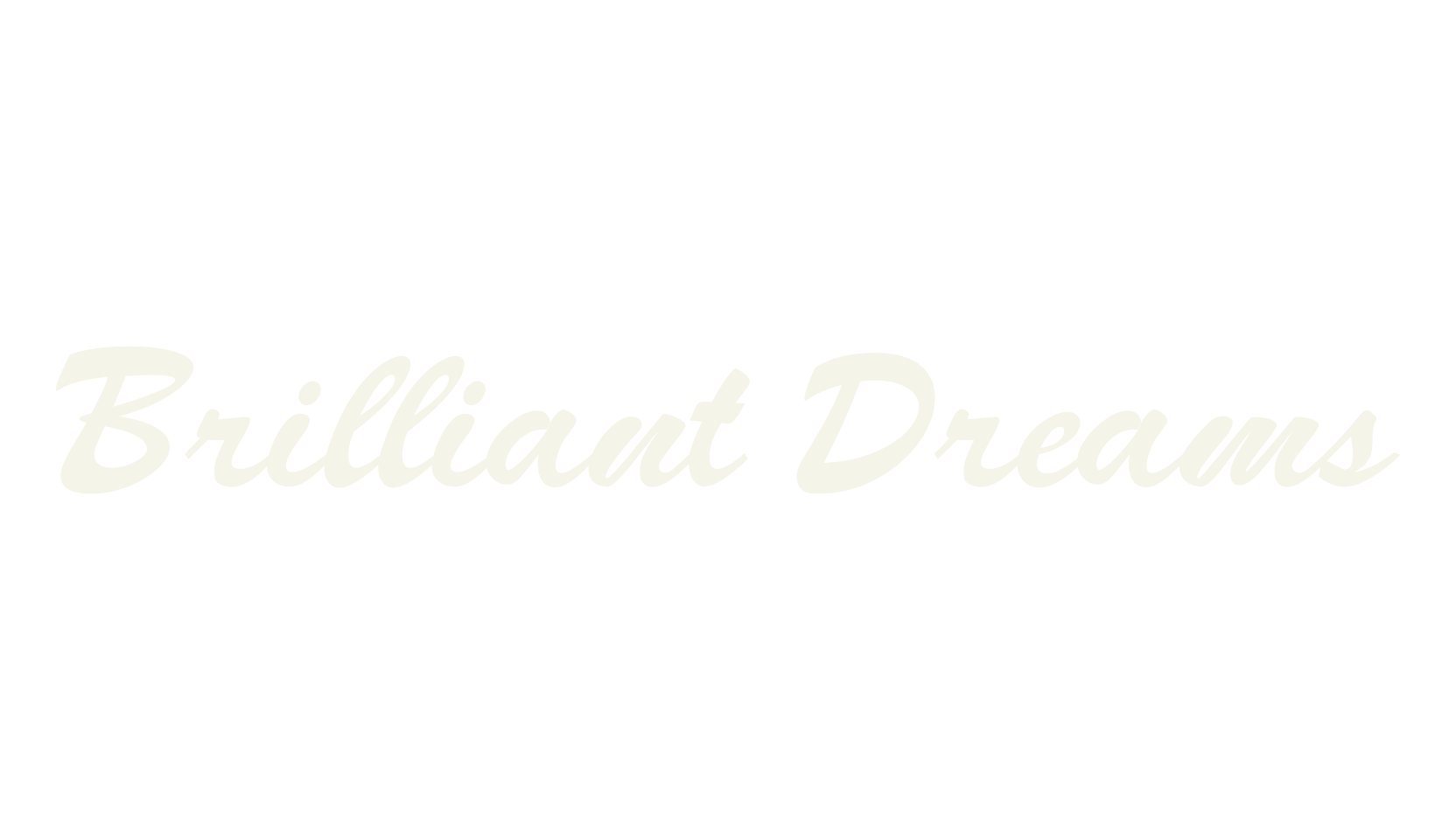 Brilliant Dreams, bold font preview