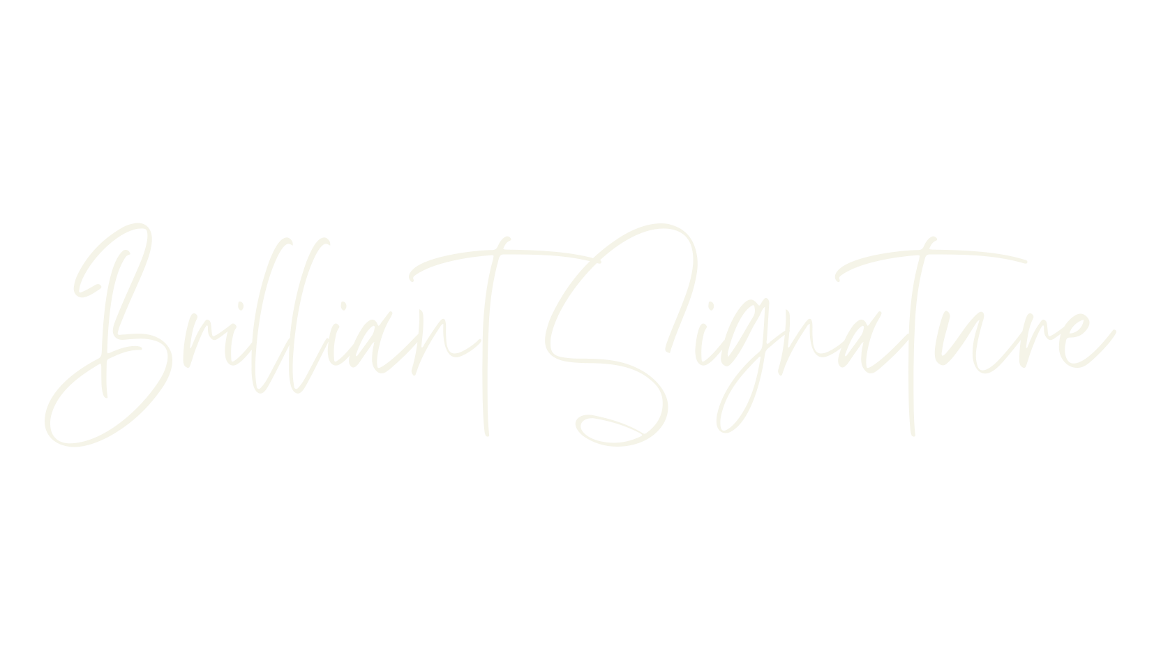 Brilliant Signature, signature font preview