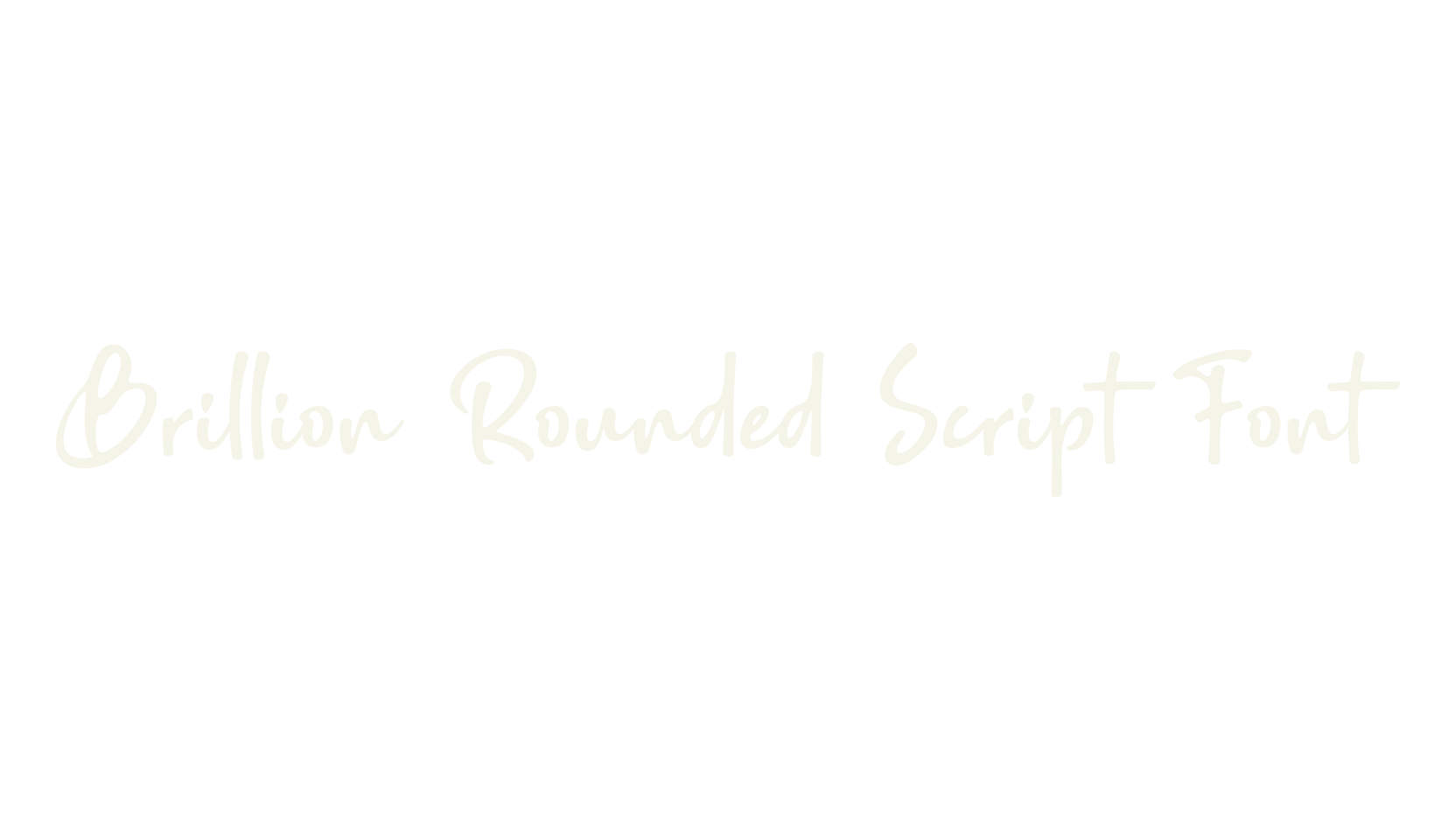Brillion Rounded Script Font, fashion script font preview