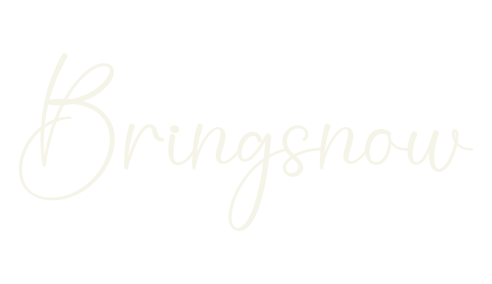 Bringsnow, calligraphy font preview