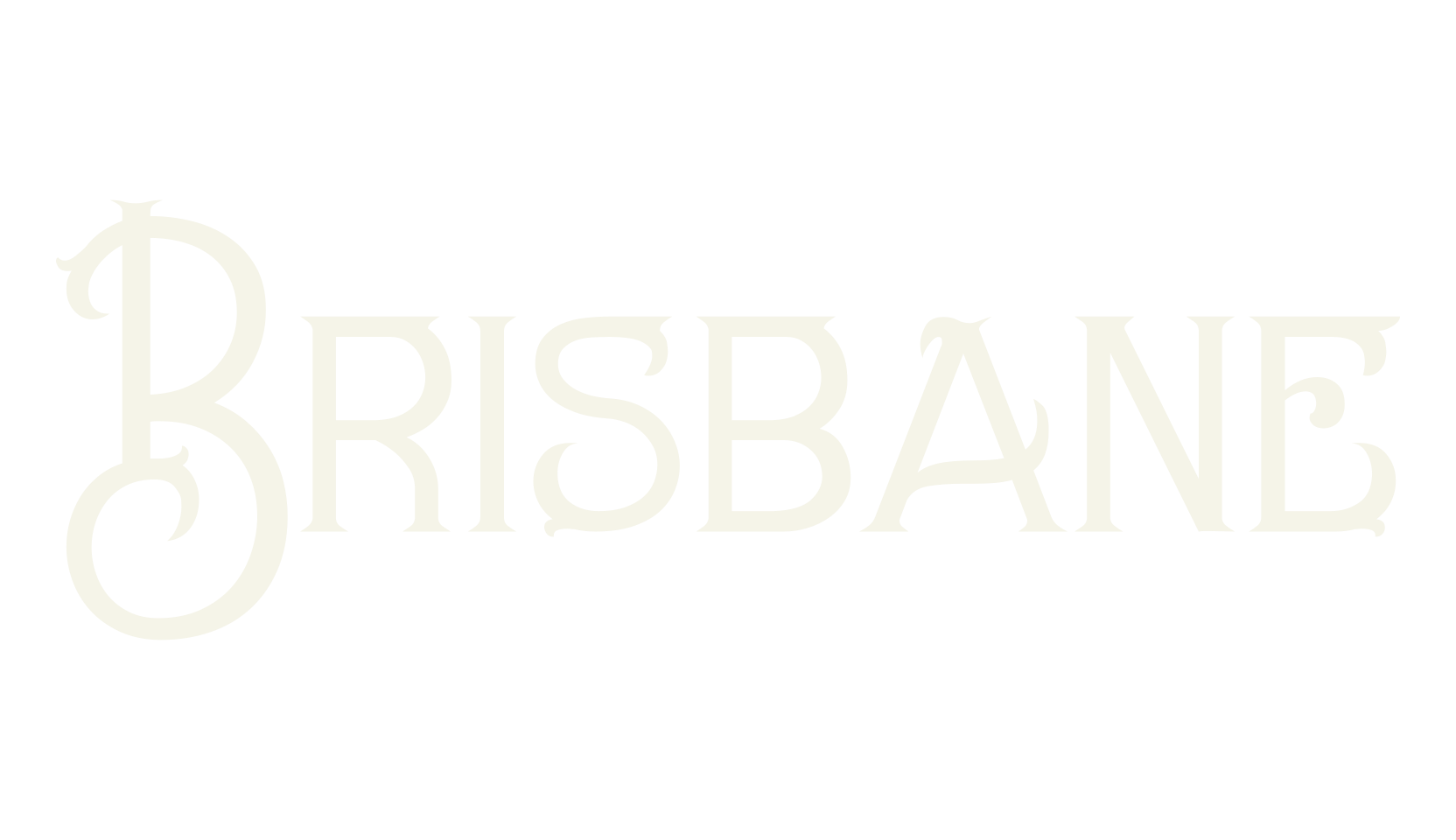 Brisbane, modern font preview