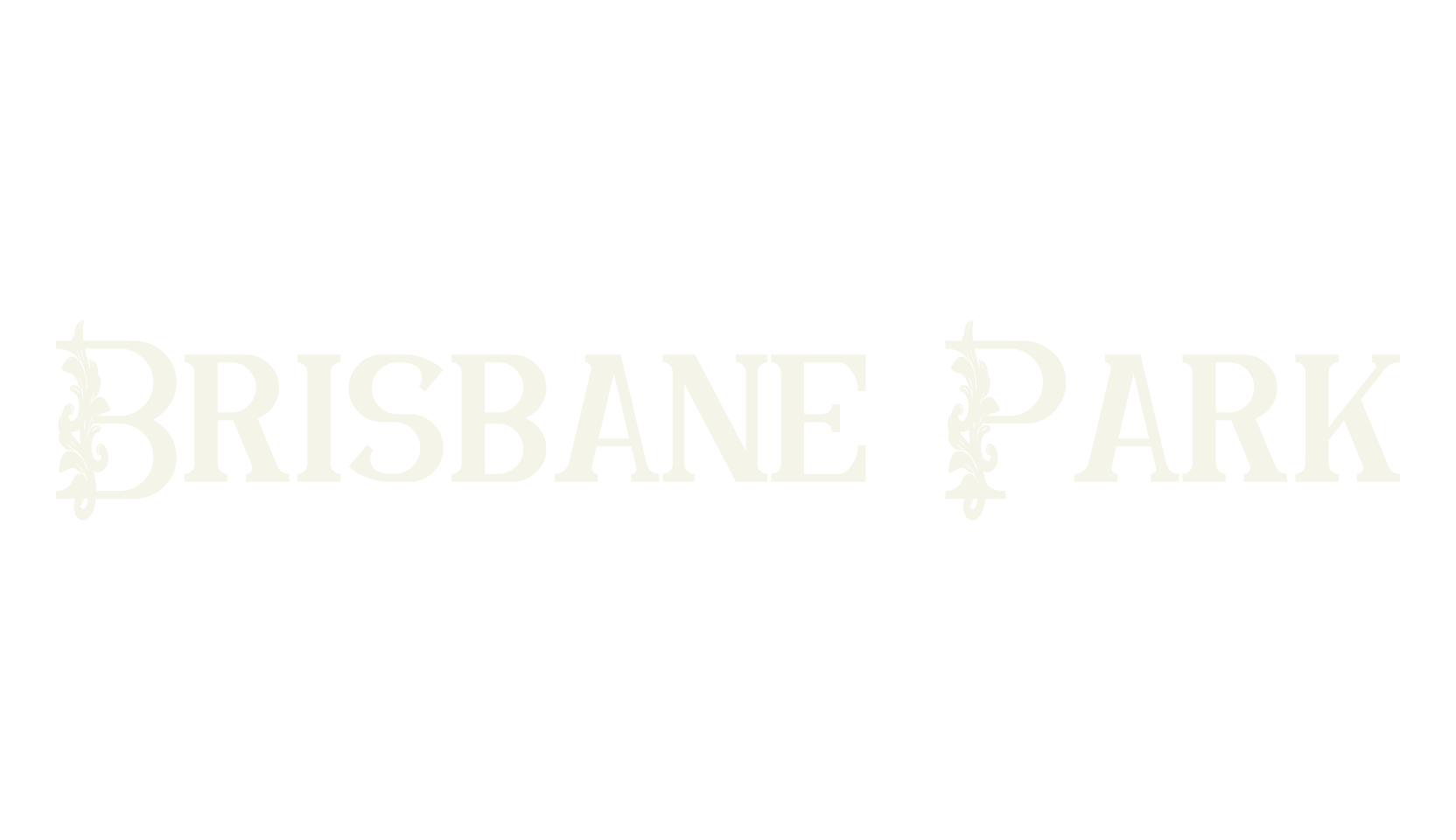 Brisbane Park, artistic font preview