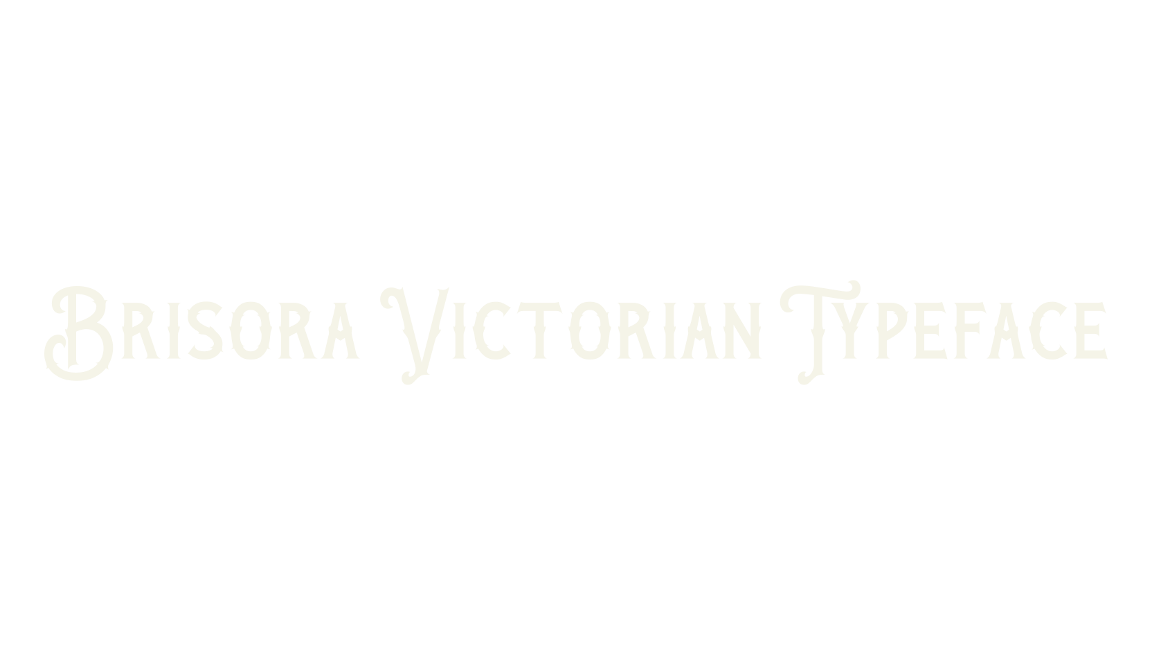 Brisora Victorian Typeface, tattoo font preview