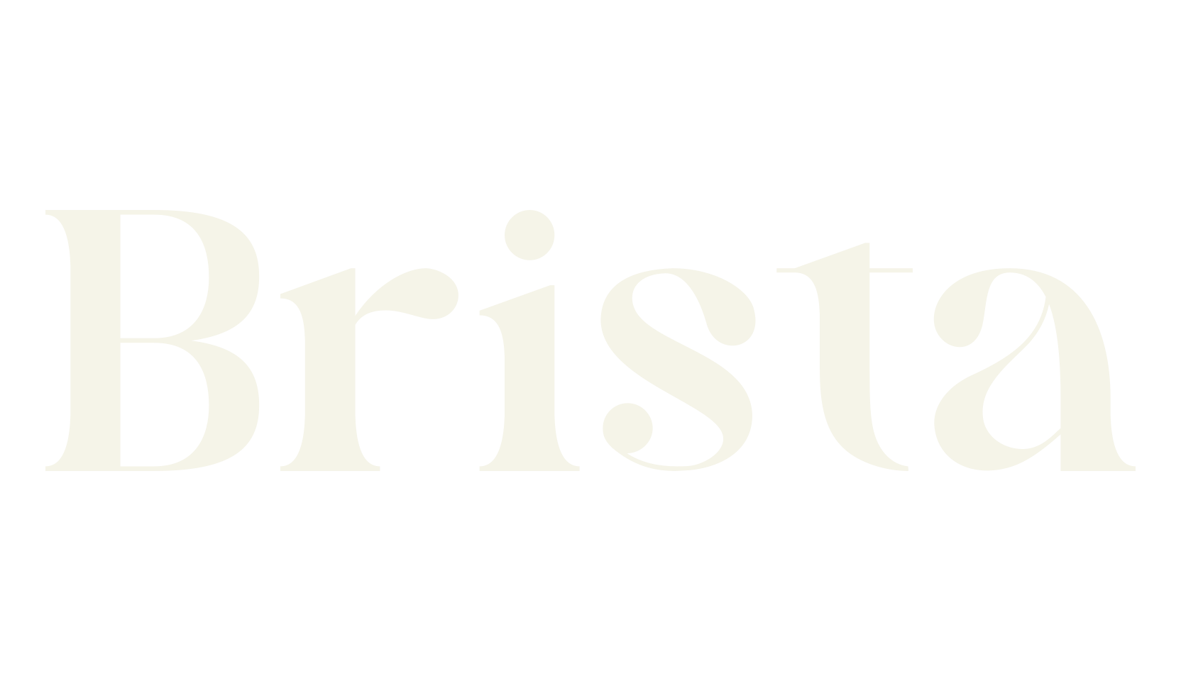 Brista, retro font preview