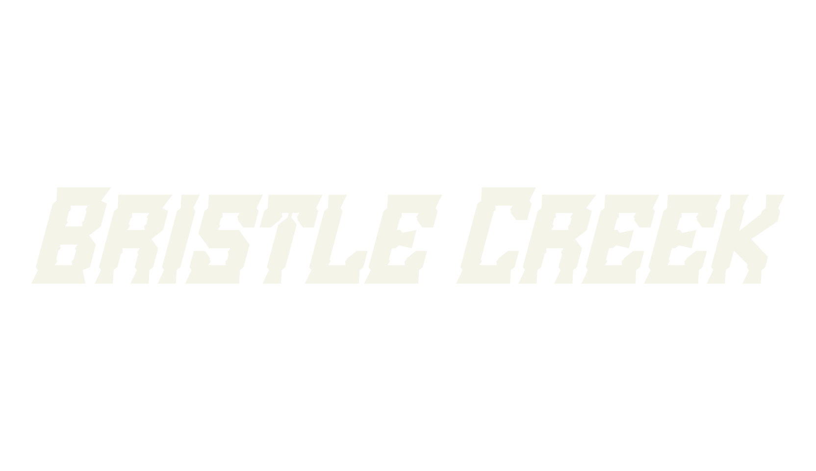 Bristle Creek, decorative font preview