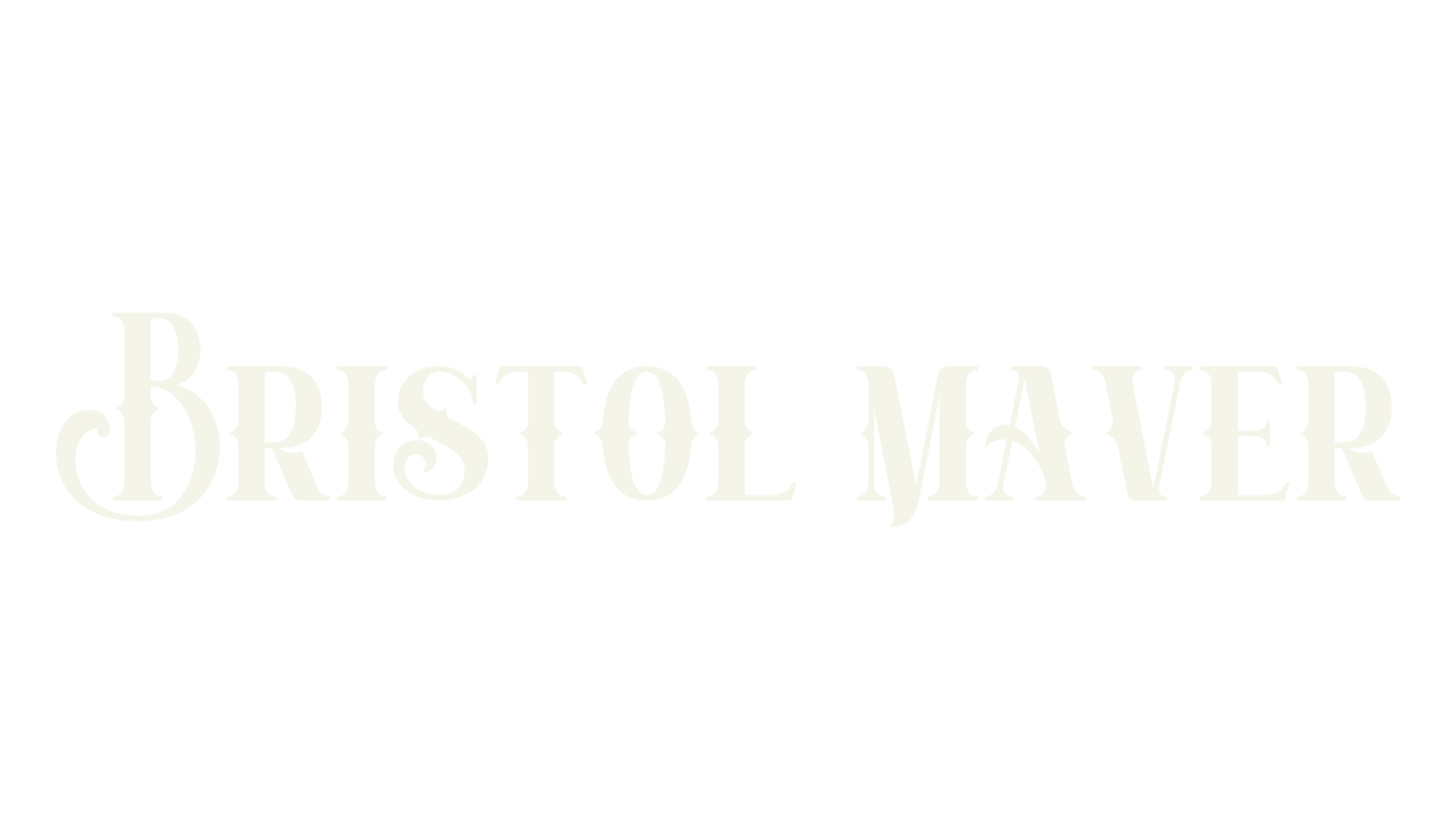 Bristol maver, stylish font preview