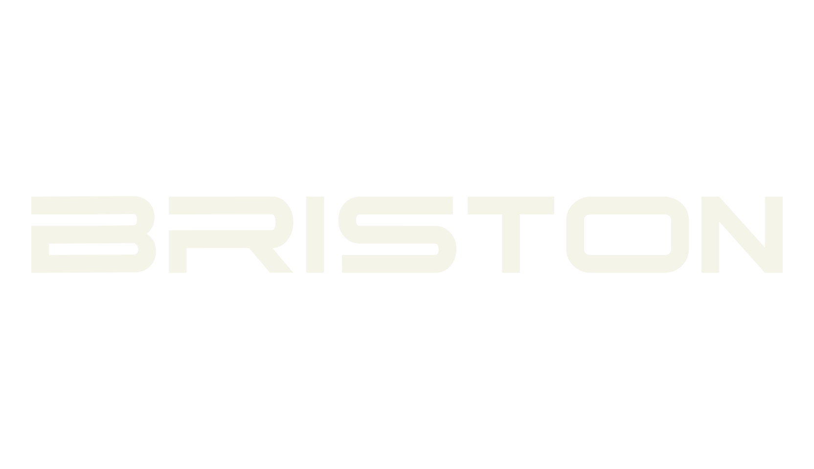 BRISTON, typewriter font preview