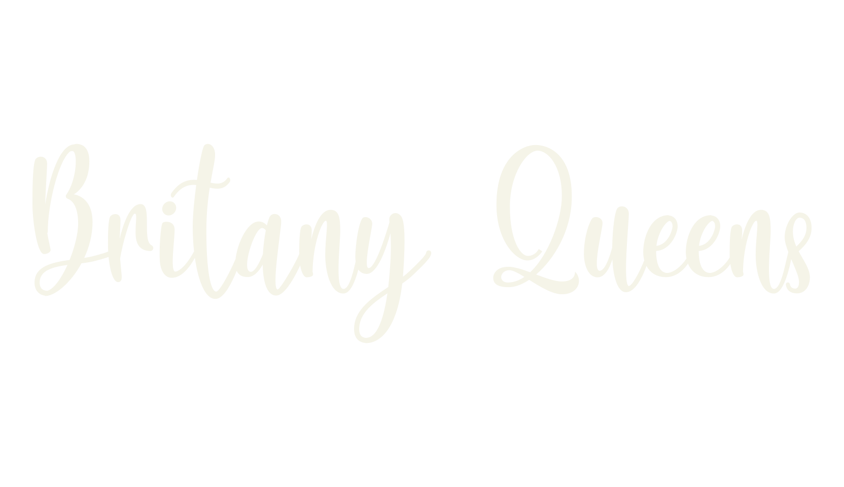 Britany Queens, calligraphy font preview