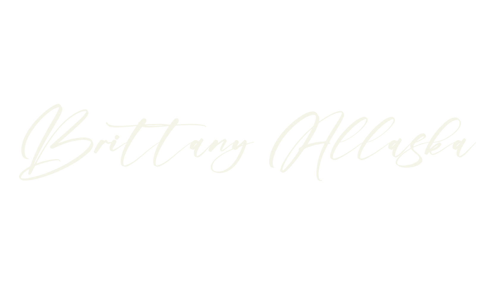 Brittany Allaska, script font preview