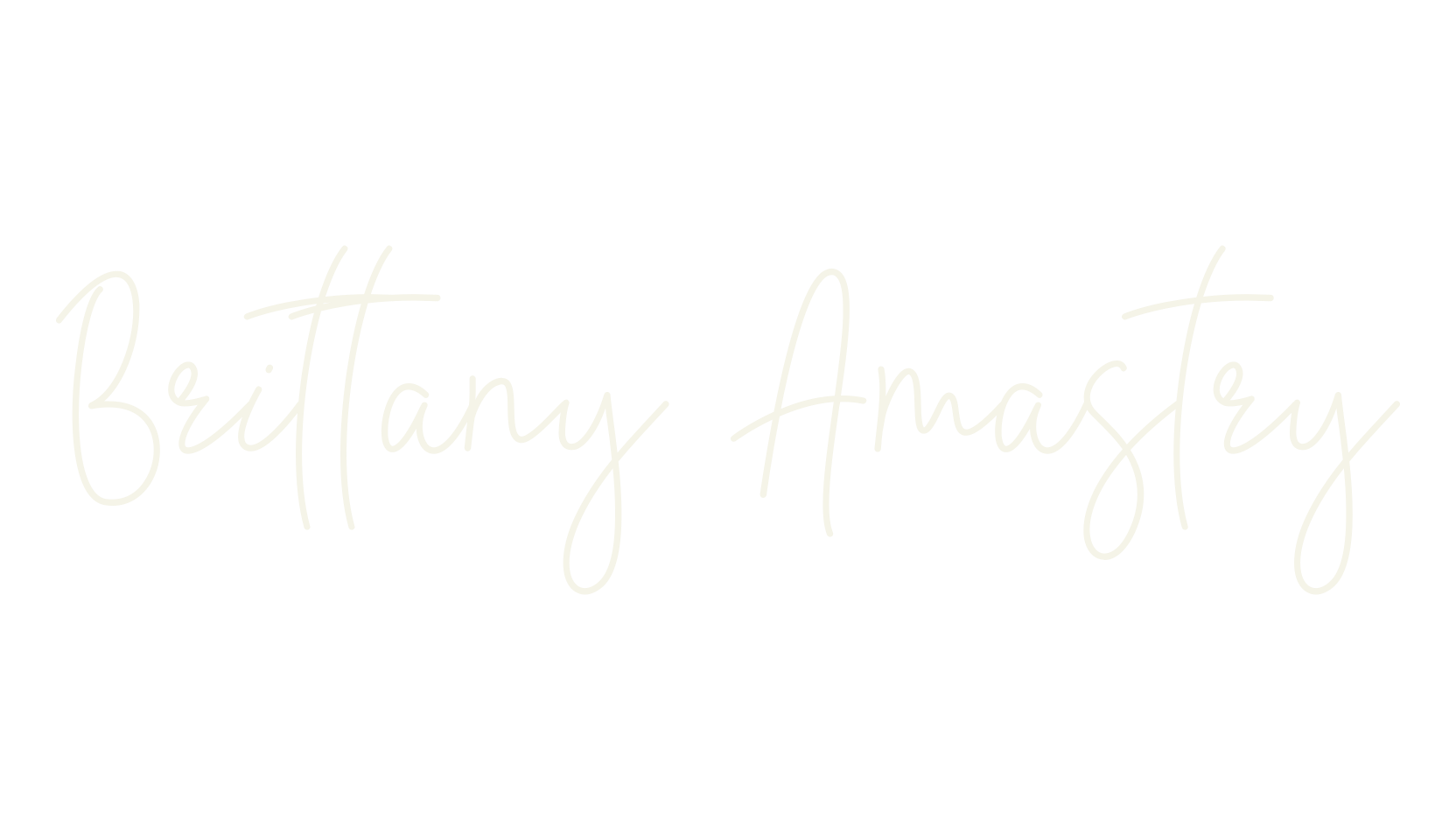 Brittany Amastry, cursive font preview