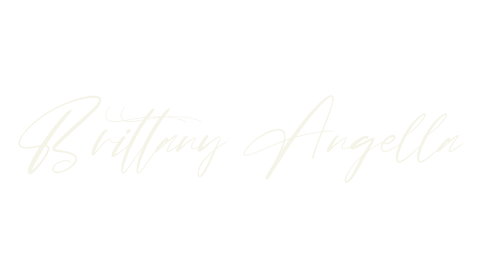 Brittany Angella, signature font preview