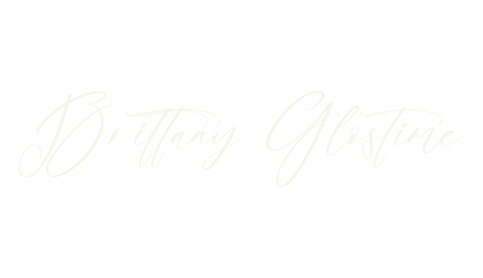 Brittany Glostime, script font preview