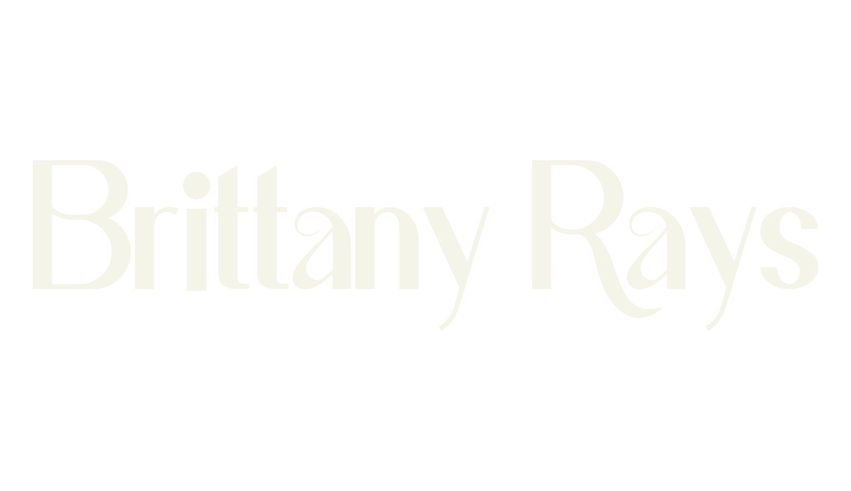 Brittany Rays, lettering font preview