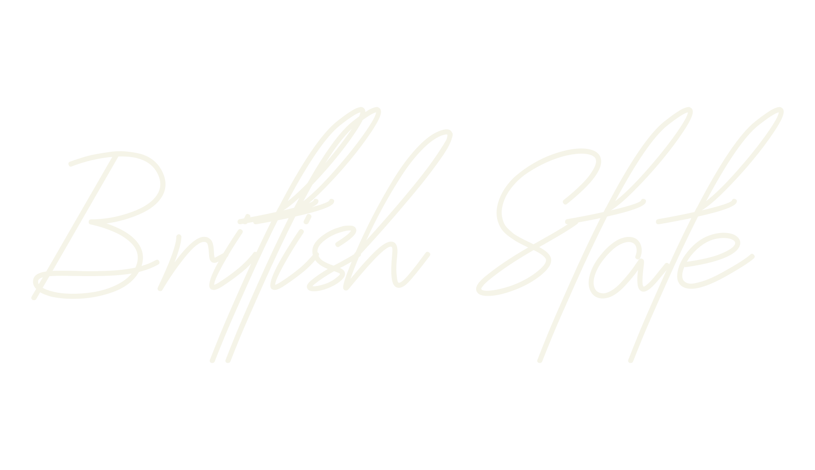 Brittish State, cursive font preview
