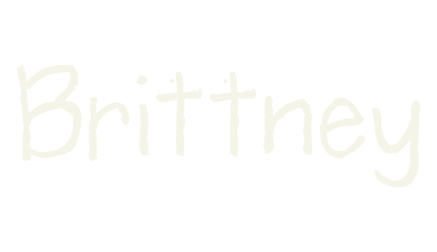 Brittney, handwriting font preview