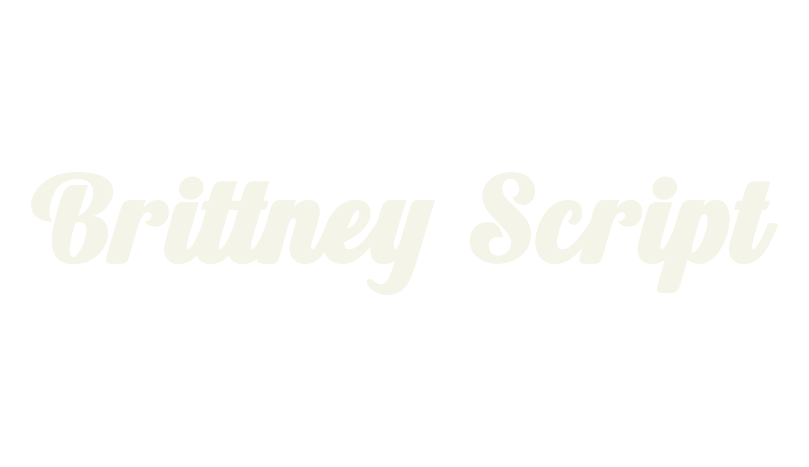 Brittney Script, script font preview