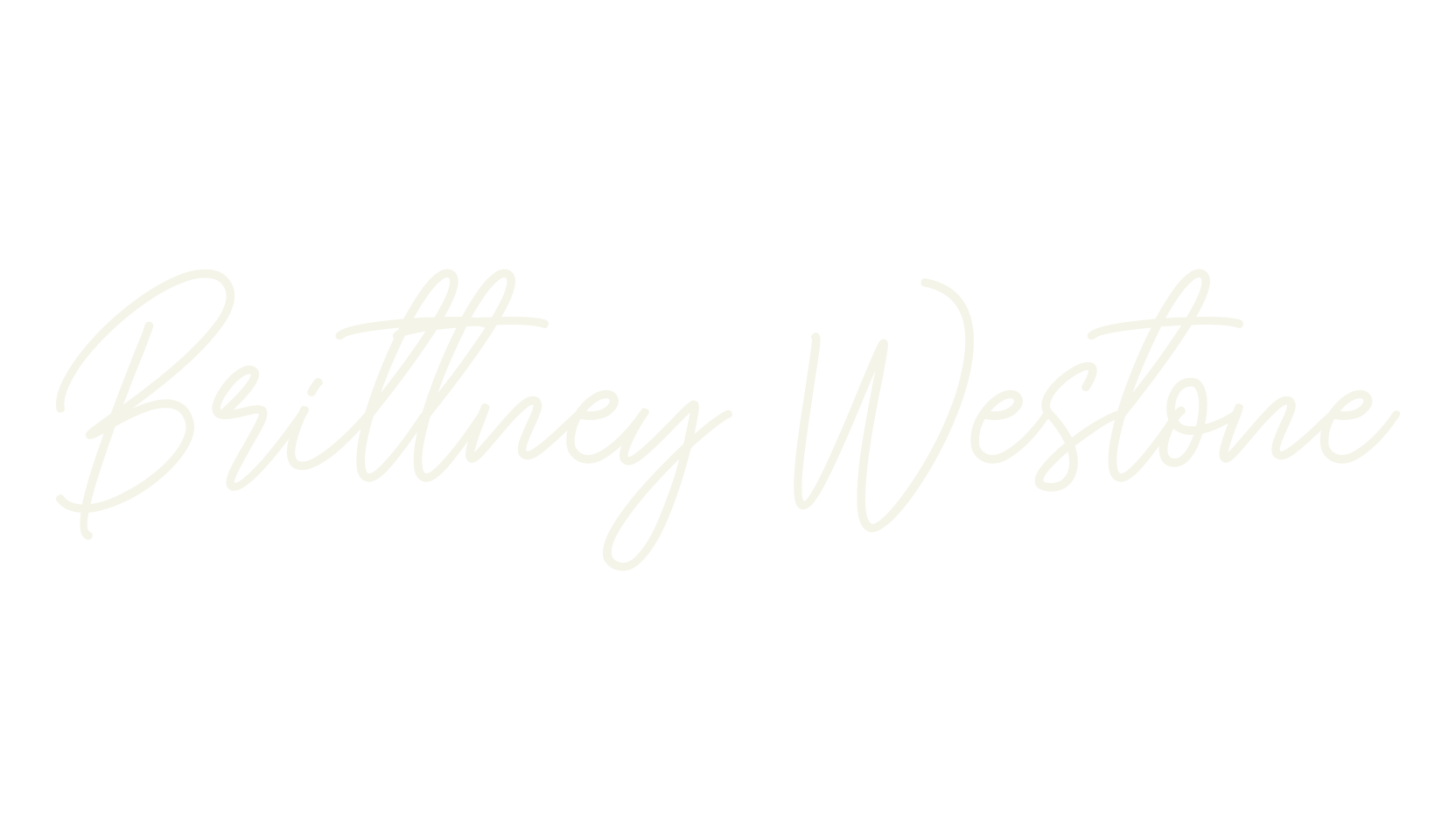 Brittney Westone, signature font preview