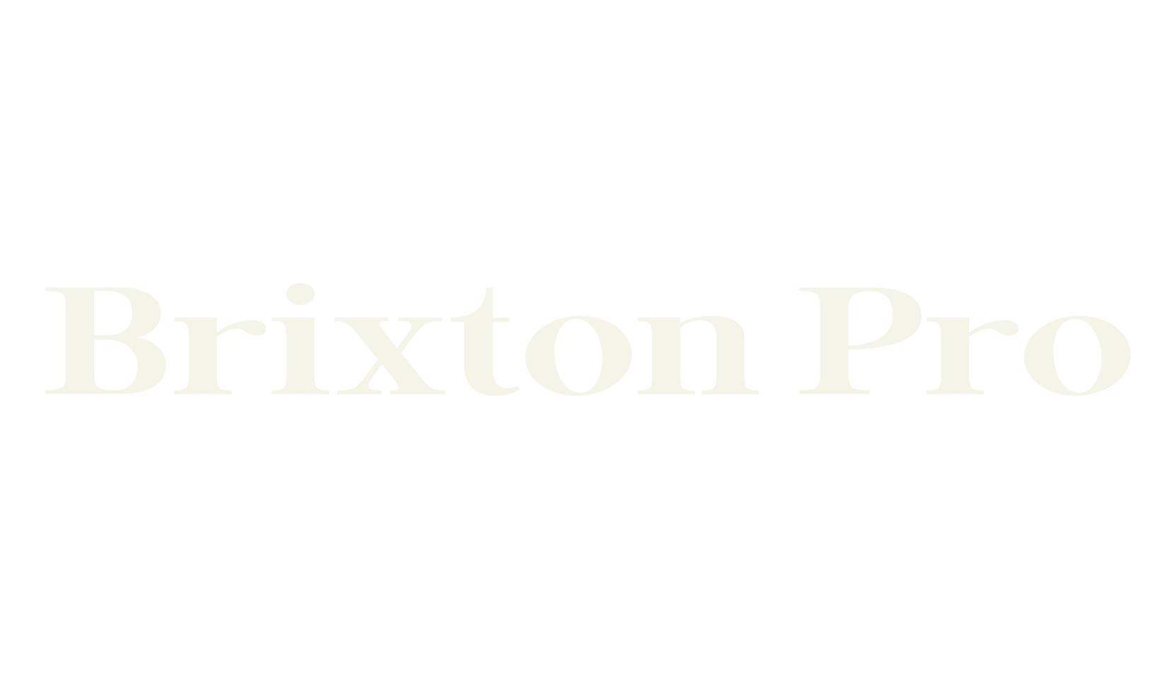 Brixton Pro, professional font preview