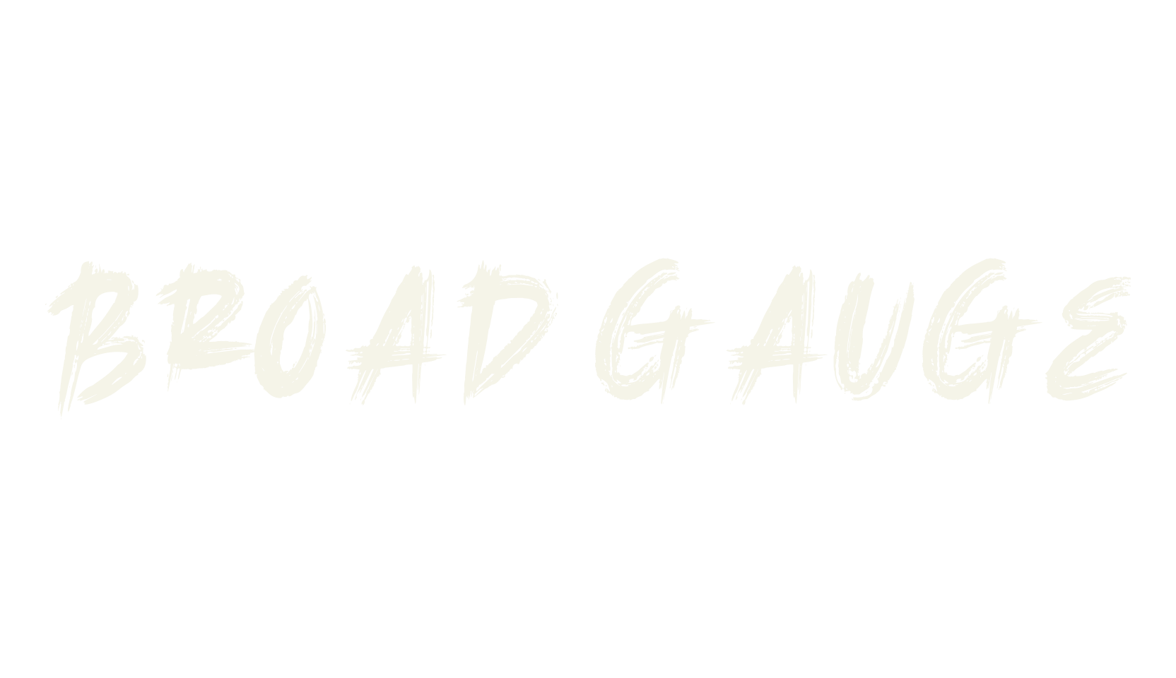 Broad Gauge, bold font preview