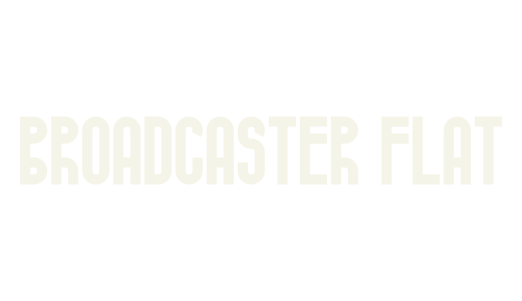 Broadcaster Flat, sans serif font preview