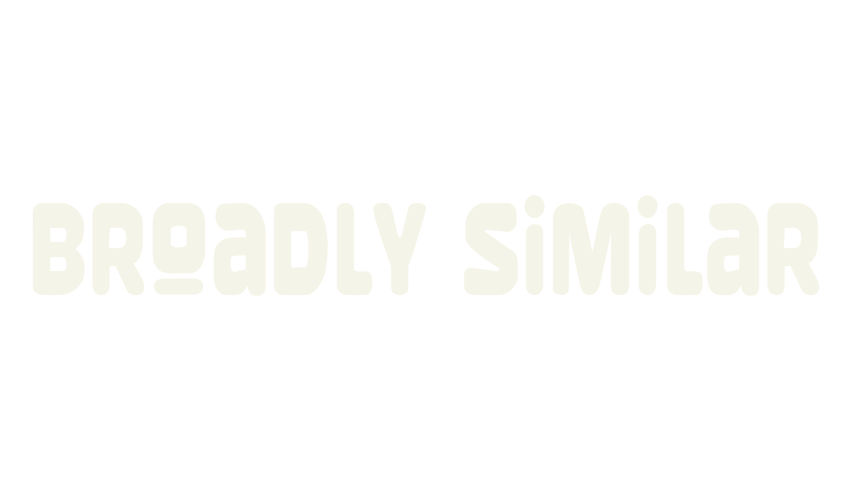 Broadly Similar, display market font preview