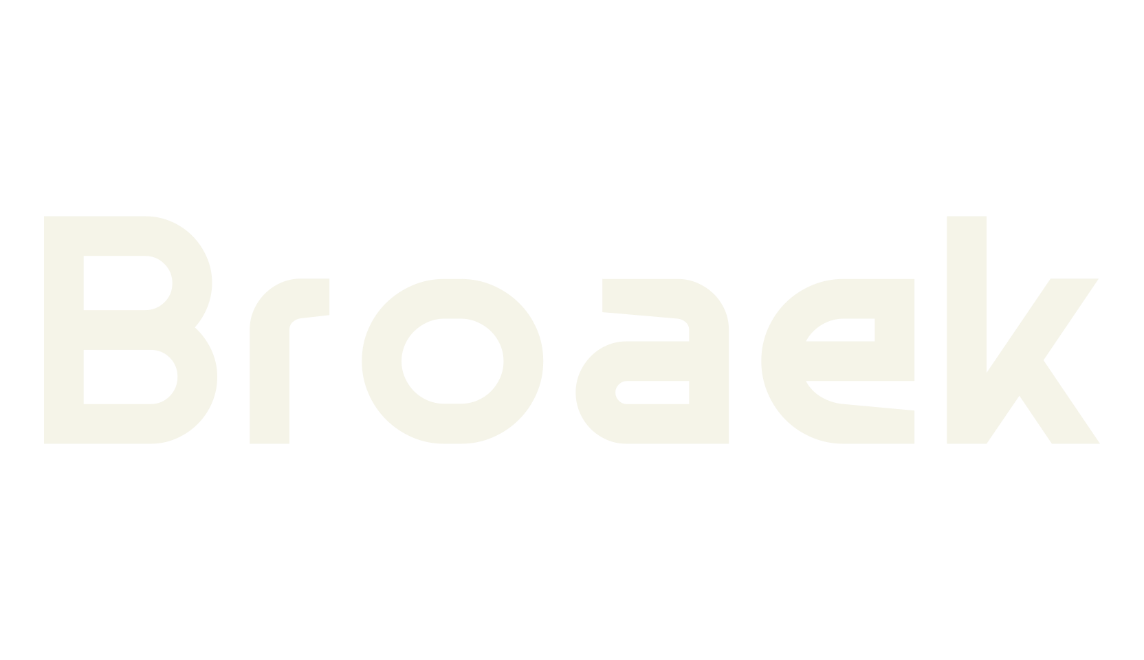 Broaek, futuristic font preview