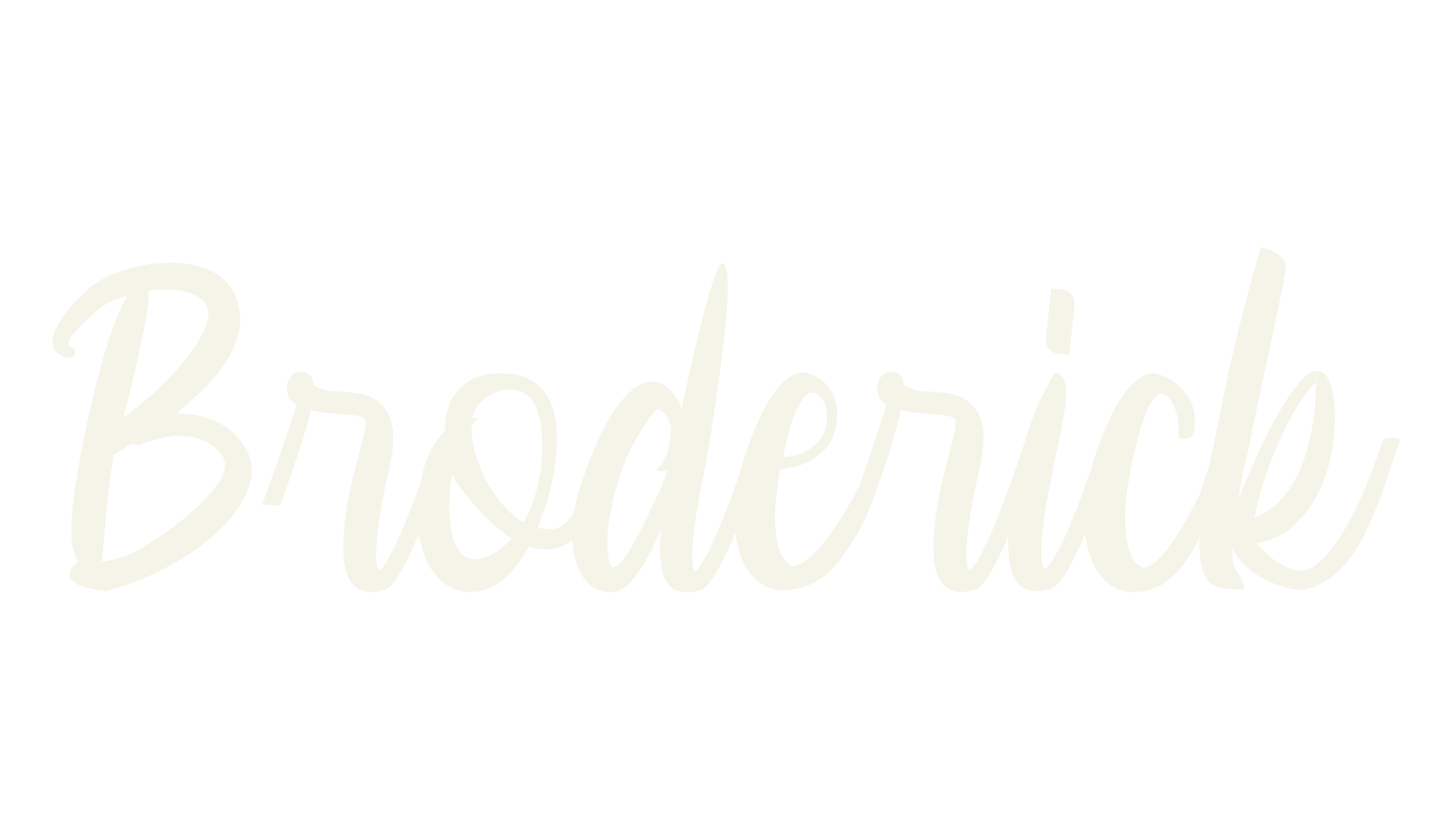Broderick, fashion script font preview
