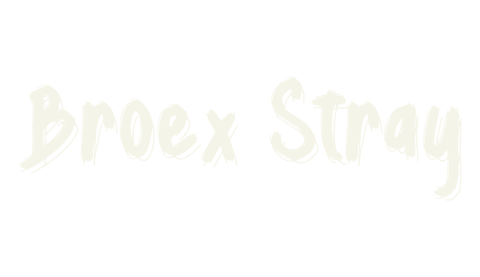 Broex Stray, graffiti font preview