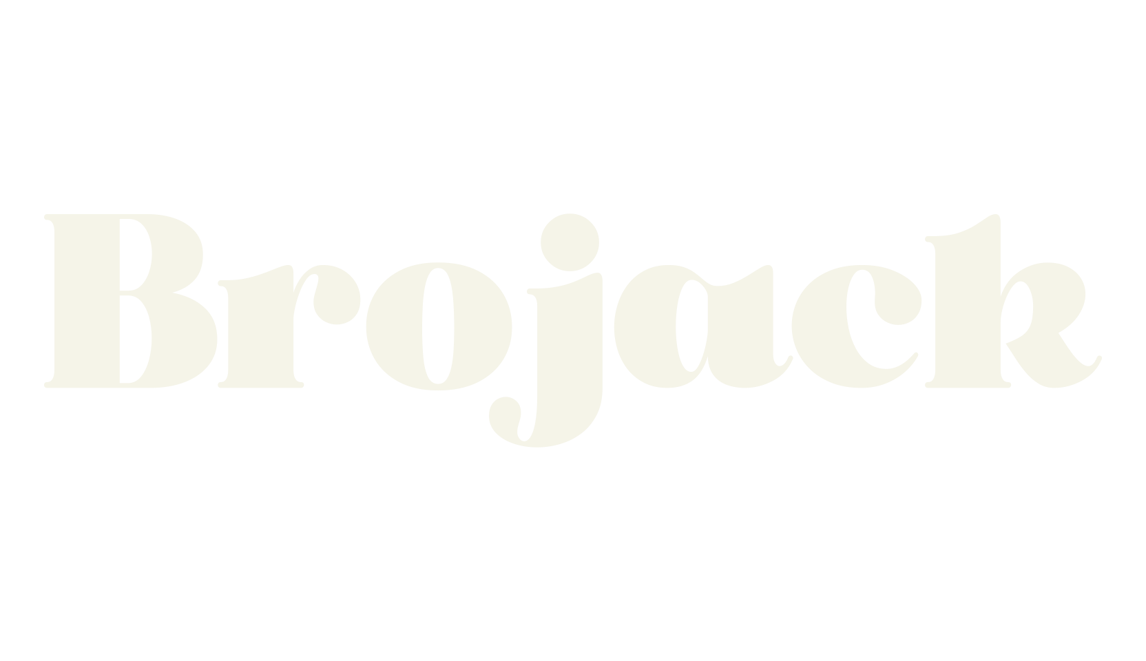 Brojack, serif font preview