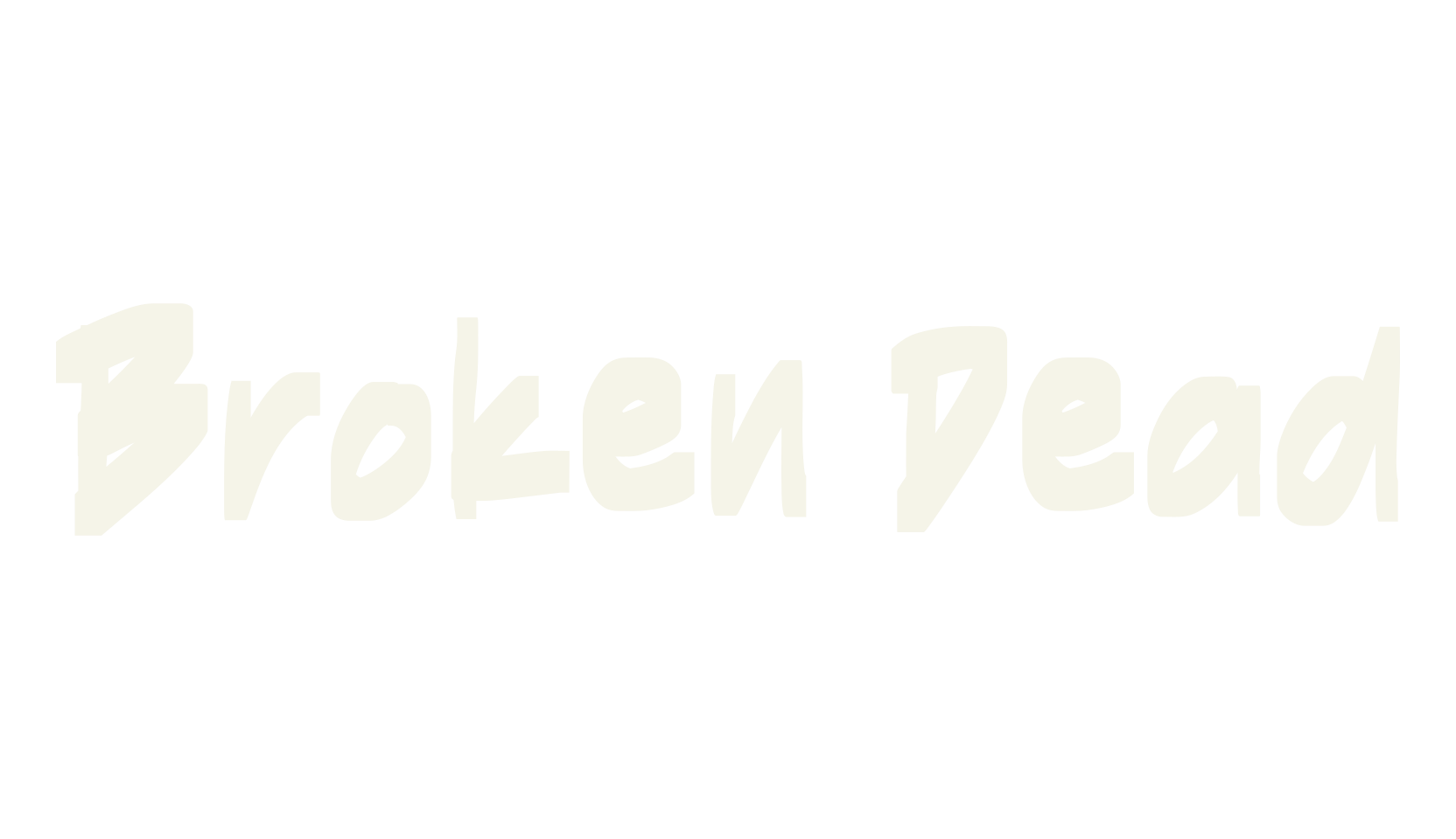 Broken Dead, comic book font preview