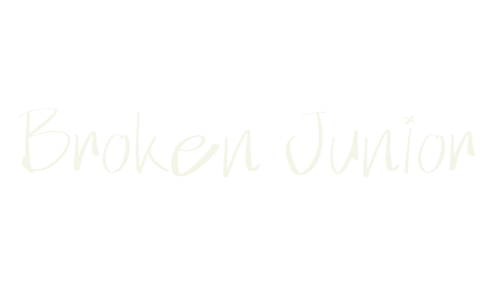 Broken Junior, calligraphy font preview
