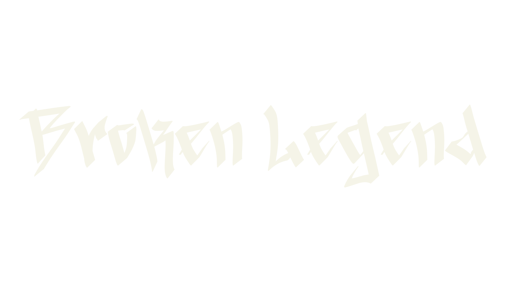 Broken Legend, graffiti font preview
