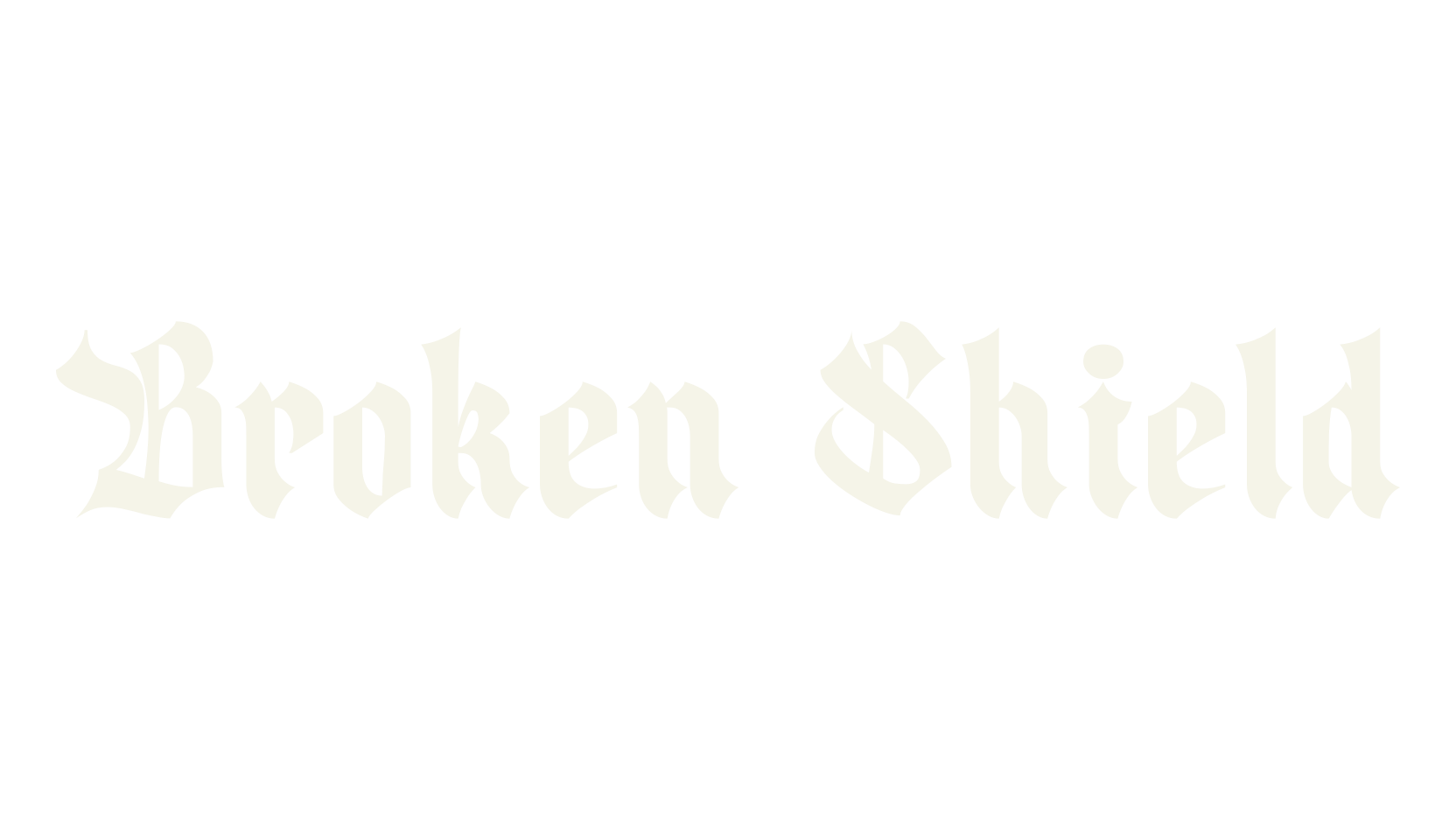 Broken Shield, tattoo font preview