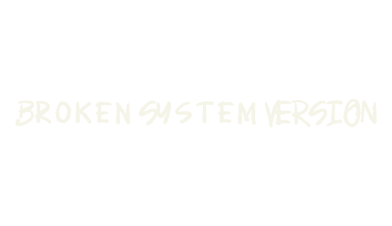 Broken System VERSION, script font preview